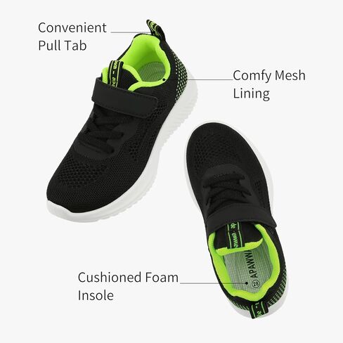 Apawwa Boys Girls Sneakers Lightweight Sneaker for boy Kids Breathable Tennis Shoes for Toddler/Little Kids/Big Kids in Saudi Arabia