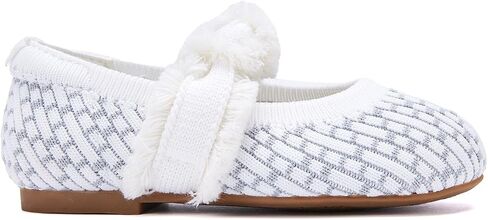 BMCiTYBM Toddler Girl Ballet Flats Comfortable Knit Casual Dressy Shoes for Girl Party School Shoes in Kuwait