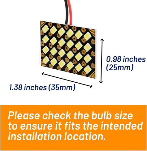 4 Sets LED Dome Lights for Car RV Camper, 6000K Cool White 12V 48SMD Interior Panel Kit, Universal Replacement for Map, Trunk, Reading Lights, T10 W5W 168 194 2825, BA9S, 28-42mm Festoon Adapter in Kuwait