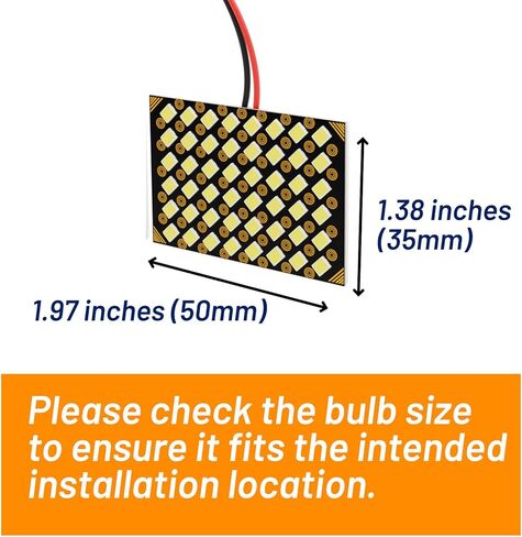 4 مجموعات LED LED أضواء القبة لـ CAR RV Camper ، 6000K COOL WHITE 12V 48SMD DEITION PANE KIT ، بديل عالمي للخريطة ، الجذع ، أضواء القراءة ، T10 W5W 168 194 2825 ، BA9S ، 28-42 مم محول FESTOON in Kuwait