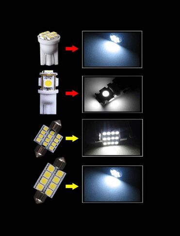 uxcell 10pcs White LED Lights Interior Package Kit for Nissan Xterra 05-13 in Saudi Arabia