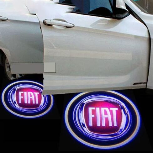 2Pcs Custom fit Alfa Romeo Logo LED Projector Car Door Step Courtesy Welcome Lights,LED Door Light Projector Wireless Car Door Paste Lights Welcome Courtesy Light Accessories (Welcome Lights-alfe) in Saudi Arabia