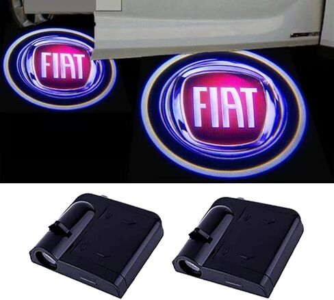 2Pcs Custom fit Alfa Romeo Logo LED Projector Car Door Step Courtesy Welcome Lights,LED Door Light Projector Wireless Car Door Paste Lights Welcome Courtesy Light Accessories (Welcome Lights-alfe) in Saudi Arabia