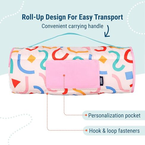 Wildkin Toddler Kids Nap Mat - Soft Microfiber Toddler Sleeping Sale مع وسادة in Kuwait