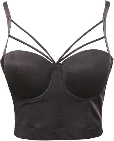 bslingerie Women Plain Push Up Crop Top Bra Bustier Corset in Saudi Arabia
