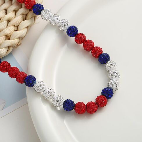 Baseball Necklace - Glitter Bling Clay Beaded Ice Collection Necklace for Men Boys Cool Gifts for Baseball Players Lovers in Saudi Arabia