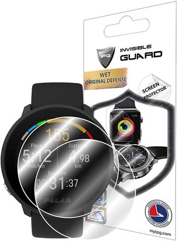 IPG for Polar Ignite 3 Series Fitness Tracking Smartwatch Hydrogel Screen Protector (2 Units) Invisible HD Clear Film Anti Scratch Guard-Smooth/Self-Healing/Bubble for Ignite 3 in Saudi Arabia
