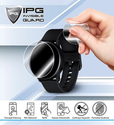IPG for Polar Ignite 3 Series Fitness Tracking Smartwatch Hydrogel Screen Protector (2 Units) Invisible HD Clear Film Anti Scratch Guard-Smooth/Self-Healing/Bubble for Ignite 3 in Saudi Arabia