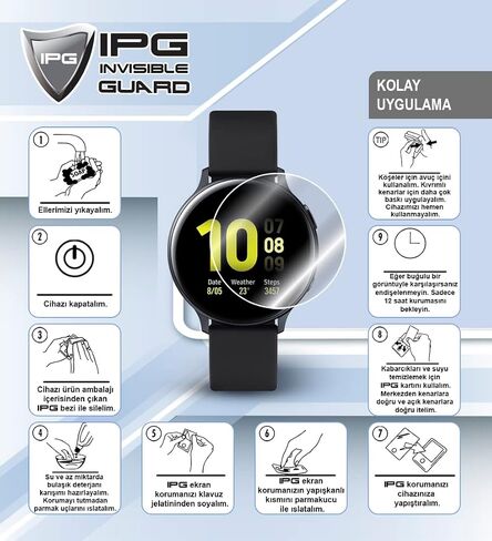 IPG for Polar Ignite 3 Series Fitness Tracking Smartwatch Hydrogel Screen Protector (2 Units) Invisible HD Clear Film Anti Scratch Guard-Smooth/Self-Healing/Bubble for Ignite 3 in Saudi Arabia
