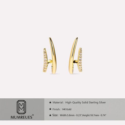 Gold Earrings for Women Trendy 14K Gold Plated Stud Earrings Dainty Minimalist Simple Hypoallergenic Earrings Jewelry Gift for Her in Saudi Arabia