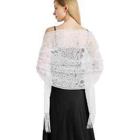 vimate Lace Floral Shawls and Wraps for Women Evening Formal Dresses Wedding Bridal Shawl Scarf