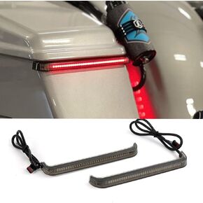 دراجة نارية LED LED الخلفية ضوء السرج ل Harley Touring Cvo Road Glide Fltrxse ، Fltrx ، Fltrxstse ، Glide Flhx ، Cvo Street Glide Special Flhxse 2023 2024 up Smoked Gray