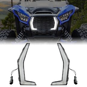LED Fang Lights for Teryx KRX 1000, Grille Accent Assembly Front Signature Lamps for Kawasaki Teryx KRX 1000 2020-2025 Accessories