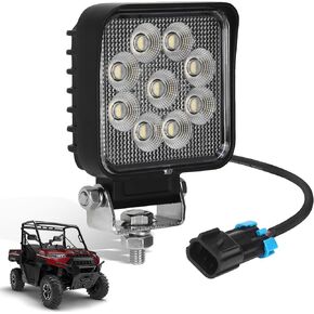 Polaris Ranger Backup Light Bar 36W ، الضوء الخلفي العكسي للفيضانات لعام 2018-2024 Polaris Ranger XP 1000/2019 Ranger Crew Plow ، 3.9 × 3.9 بوصة