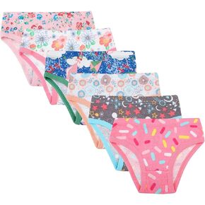 Moomoo Baby Girls 'Cotton Cotton Brief Branties Toddler Soft Undies Multipacks 3-11T