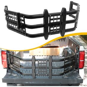 Upgraded Truck Bed Extender Fit for Toyota Tacoma 2005-2025 Aluminum Tailgate Extender, with Molle Panel and Flagpole Bracket
