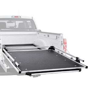 VEVOR Sliding Truck Bed Organizer, 75 x 48-Inch Heavy Duty Truck Bed Storage Drawer with 1000 lbs Capacity, Features 6 Movable Rings for Securing, 2-Postion Slide Out Tray for Pickup Trucks, Black