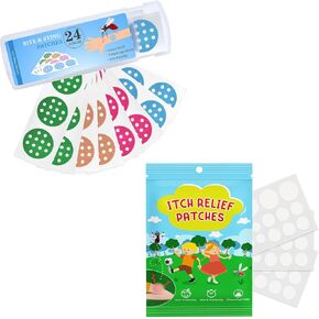 Nano shield 72 Counts Itch Relief Patches, Instantly Reduce Itching & Swelling After Bite, Travel Camping Essential Gift for Family & Friends