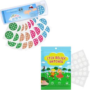 Nano shield 96 Counts Itch Relief Patches, Instantly Reduce Itching & Swelling After Bite, Travel Camping Essential Gift for Family & Friends