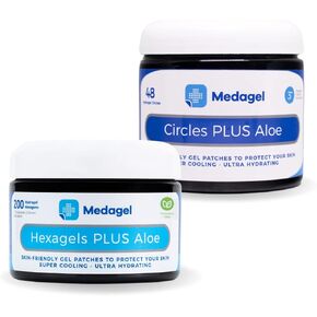 Hexagels Plus Aloe Vera Paraben Dircles بالإضافة إلى الألوة ، وسادات هيدروجيل خالية من البارابين