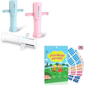 EZ Bites Relief Suction Tool & Pactch, White & Green & Pink, 3 Packs & 48 Count