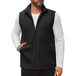 COOFANDY Men's Casual Outerwear Vest Lightweight Zip Up Sleeveless Jacket Outdoor Work Hiking Travel Golf Vest with Pockets in Saudi Arabia