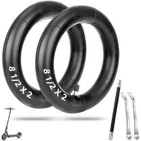 2-pack 8.5x2 سكوتر أنبوب داخلي-50/75-6.1 أنبوب إطارات الدراجات البخارية ، 8 1/2 x2 أنابيب داخلية متوافقة مع Gotrax GXL V2 Hiboy S2 Pro Xiaomi M365 Pro 1S Mi3 Lite Scooters Electric