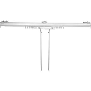 Baton Draw White Traverse Rod 120-170 inch