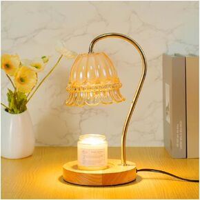 مصباح شمعة دافئ مع دامت الموقت ، مصباح دافئ الشمع لشموع الجرة مع 2 لمبات ، للنساء أمي ، أفضل عيد الحب وهدية الاحترار المنزل ديكور جديد in Kuwait