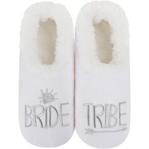 Snoozies Pairable Slipper Socks - Funny House Slippers for Women, Non-Slip Fuzzy Slipper Socks