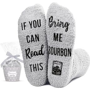 هدايا عاشق مشروب غامضة هدايا - Women Wine Margatita Bourbon Socks ، هدايا عيد ميلاد لمحبي شاي القهوة
