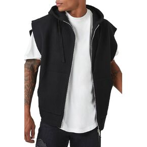 Forever 21 Men's Sweater-Knit Hooded Vest