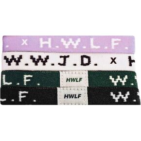 كان يحب أول أساور WWJD HWLF المرونة الطبيعية 3 عبوات X ما الذي سيقوم يسوع بالأساور | عكس HWLF X WWJD الأساور في MAUVE ، SAND ، و GREEN | تناسب جميع أحجام الرسغ