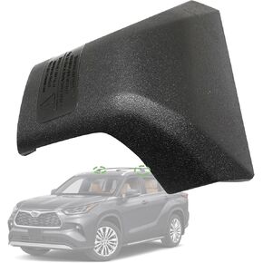 Rear Right Roof Rack Rail Cover End Cap PT76748200CVRR Compatible with Toyota Highlander Xle Platinum 2020-2024 Replaces PT767-48200-CVRR ABS Roof Luggage Cargo Exterior Protection Shell Trim