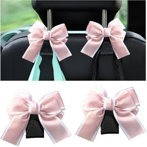 Mandark 2PCS مقعد مقعد السنانير ، خطافات مركبة القوس لطيف للمحافظ والحقائب ، إكسسوارات الديكور الداخلية لشنق محفظة السيارات ، Universal for SUV ، سيدان ، شاحنة (خط أسود)