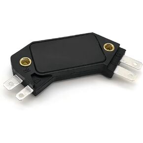 1 PC Automobile Ignition Module, Engine Ignition Control Module Replacement Parts 1190357 8131941, 4 Pin Design Standard Repair Accessories, Compatible with Most Cars Models (Black)