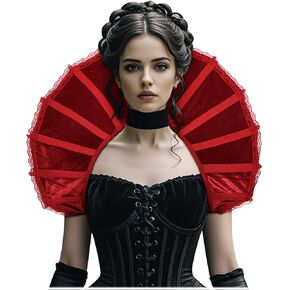 L'VOW Victorian Collar Gothic Stand Up Vampire Collar for Women Halloween Masquerade Cosplay