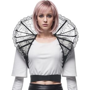 باركوم الدانتيل القوطية الوقوف في طوق الباروك يقف كوين كوين يوليو الفيكتوري هالوين مصاصي الدماء in Kuwait