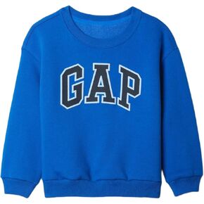 GAP Boys' Oversized Crewneck Logo Sweatshirt