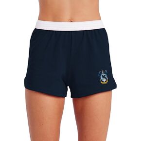 Harry Potter Crests Womens Soffe Short, Elastic Fold Over Waist Shorts, Junior Fit, Collection
