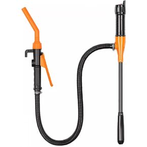 Portable Power Battery Pump, Upgraded Battery Operated Electric Siphon Pump Water Transfer Pump, Easy to Use Hand Fuel Pump Portable Battery Pump for Gas, Fuel, Diesel, Water Transfer (Orange 1PC)