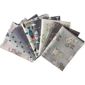 Misscrafts 8pcs القطن الحرفية النسيج حزمة 18 "× 22" قبل قطع لحاف المربعات الدهون أرباع اللحف النسيج للخياطة صياغة خليط DIY سكرابوكينغ الوردة الخضراء