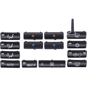 ApplianPar Air Conditioner Heater Ventilation Climate A/C Control Panel Buttons Switch Kit for BMW 5 Series E39 1995-2004 X5 E53 2000-2006