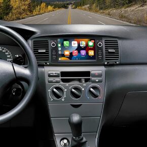 7 "شاشة تعمل باللمس مزدوج DIN Android 13 Car Stereo Radio 4+64G COROLLA 2000-2006 Wireless iOS Carplay Android Auto Car Radio Audio Audio GPS Camerigation Camerigation Link SWC