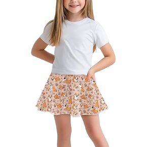 Athletic Skorts with Pocket for Girls 5-14 Years Sports Skirt Summer Casual Wear Tennis Gym