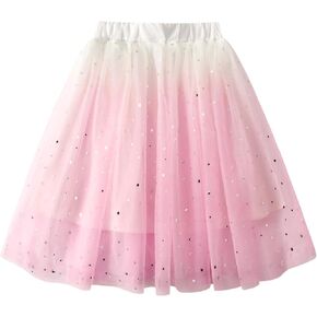 4-12Y Girls' Layered Tutu Tulle Birthday Party Dance Skirts