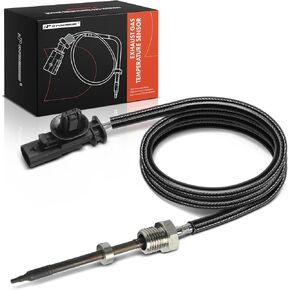 A-Premium Exhaust Gas Temperature Sensor Compatible with Ram ProMaster 1500, ProMaster 2500, ProMaster 3500, 2014 2015 2016 2017, 3.0L - Front Upper, Replace# 68297576AA, 68224043AB