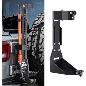 VEVOR High Lift Jack Mount Bracket, Farm Jack Holder Mounting Bracket Kit, Mount Carrier for Off Road Heavy-Duty Jacks, Compatible with YJ (1986-1996), TJ (1997-2006), JK (2006-2018), JL (2018-2024)