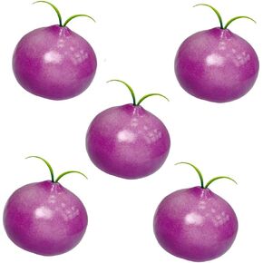 5 Pcs Artificial Onion Lifelike Fake Onion Simulation Onion Vegetables Model Photography Prop for Home Kitchen Party Decoration