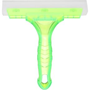 HARFINGTON Squeegee 6 Inch Length Auto Water Blade Shower Squeegee with Non-Slip Handle for Car Windshield Window Cleaner Glass Door, Light Green